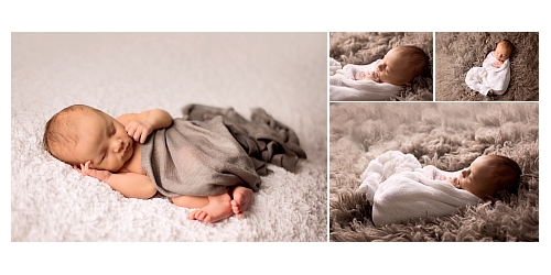 layflat baby photobook with premium leather cover